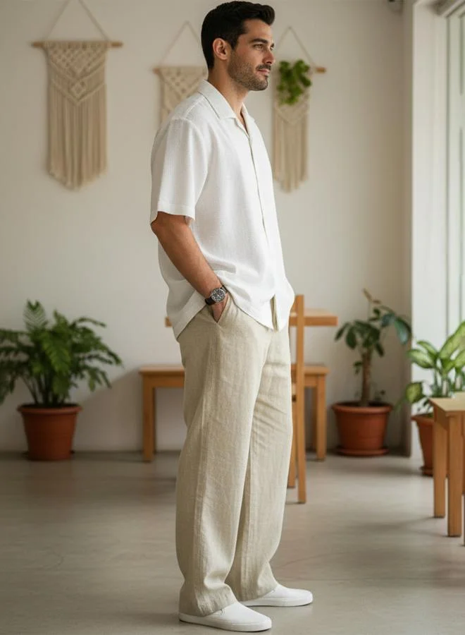 ترولوم بنطال قطن بقصة عادية للرجال